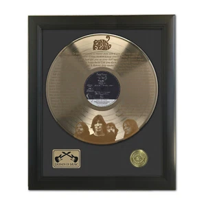 Pink Floyd Comfortably Numb Laser Etched Gold LP Record Framed Display - Picture 1 of 3