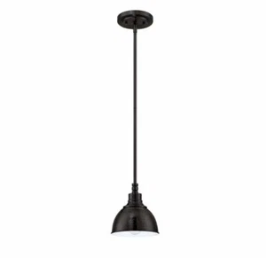 Craftmade 35991-ABZ Aged Bronze Timarron 7" Wide 1-Light Mini Indoor Pendant - Picture 1 of 6