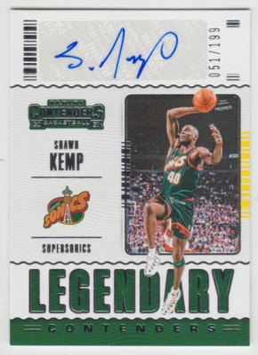 2020-21 Panini Contenders Shawn Kemp #LC-SKE Legendary Autograph Auto /199 - image 1 of 2