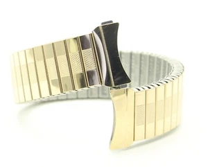 ROWI FIXO-FLEX 18mm Curved Rose Gold Expandable - New Old Stock Watch Bracelet - Picture 1 of 4