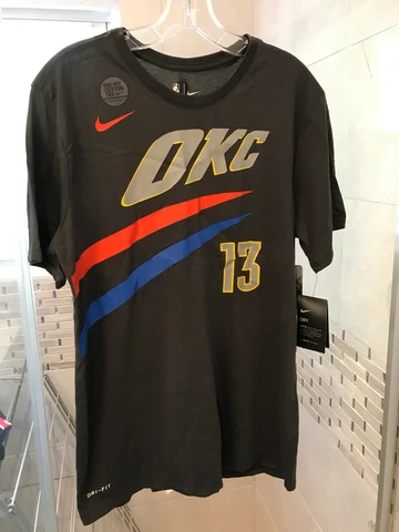 NEW Nike NBA Paul George PG 13 OKC Dri-Fit T-shirt Size Large L Free Ship PG13 Cover