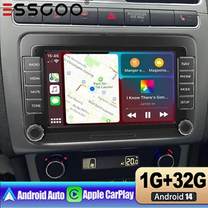 VW Polo 2009 - 2014 Carplay Headunit Car Stereo Radio + BLUETOOTH / EASY FITTING - Picture 1 of 16