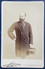 Cabinet Card Captain Montojo Spanish Naval Attaché by Mora of Broadway, New York