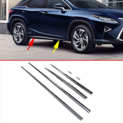 S. Steel Door Side Body Molding Trim Strips for Lexus RX350 450h 200t 350L 450hL - Image 1 of 4