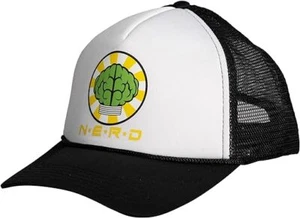 Unisex Adult Nerd Trucker Hat Light Bulb Brain Adjustable Snap On Baseball Cap - Picture 1 of 12