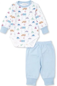 KISSY KISSY  Round About Town Pants Set -Blue- NWT Boys  6-9 months - Picture 1 of 2
