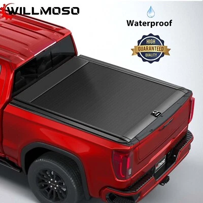 Алюминиевая выдвижная крышка для кузова грузового автомобиля 5 футов 10 дюймов для 2014-2025 GMC Sierra 1500 - Изображение 1 из 4