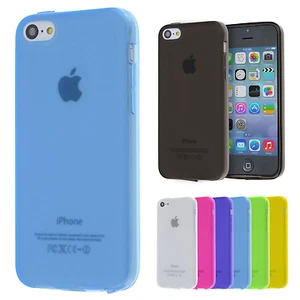 TPU Case IPHONE 5c Silicone Case Cover Matte Clear Dust Protection Case Film - Picture 1 of 17