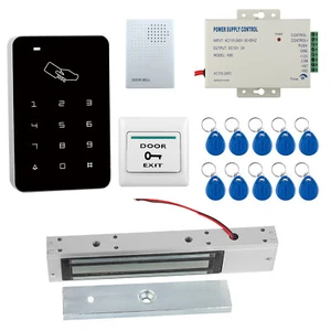Control de cerradura de imán de puerta RFID 125 KHz tarjeta acceso contraseña teclado entrada salida 12 V - Imagen 1 de 12