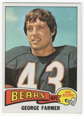 1975 Topps George Farmer Chicago Bears #346 - Image 1 of 2