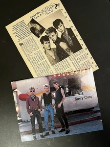 Pinup y recorte de gatos callejeros de la revista adolescente de los 80. - Imagen 1 de 3