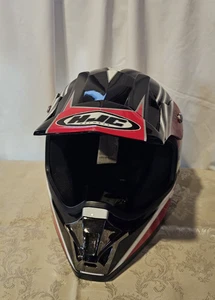 HJC DOT CSXII Effect Red Black Gray Adult S Off-Road Helmet - Picture 1 of 7