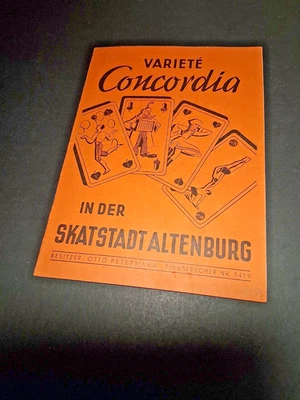1939 dez. ALTENBURG programm VARIETÉ CONCORDIA zauberkünstler - Bild 1 von 4