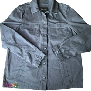 Banana Republic Jacket Mens Medium Chore Coat Button Up Shacket Navy Casual - Picture 1 of 11