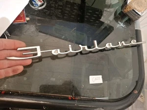 VINTAGE 1959 FORD GALAXIE FAIRLANE EMBLEM SCRIPT OEM 1016788 FOMOCO - Picture 1 of 5