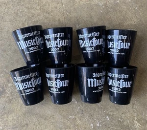 Vintage Jagermeister Music Tour 2002 Hard Plastic Shot Glass (Set Of 8) - Picture 1 of 5