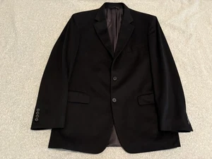 Brooks Brothers Black Tollegno 1900 Cashmere Sport Coat Jacket Blazer Mens 42L - Picture 1 of 9