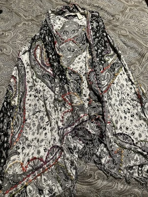 Cárdigan SOFT AROUND Colorido Estampado Paisley Frente Abierto Talla Única Foto 1 de 4