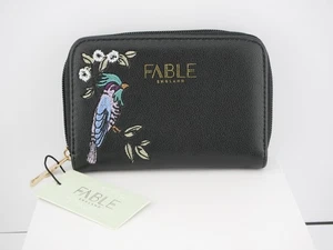 Beautiful Fable England Embroidered Bird Zipper Purse New with Tags - Picture 1 of 3