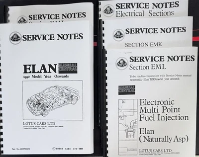 LOTUS ELAN M100 SERVICE MANUAL INCLUDING EMJ EMK EML MJ SECTIONS REPRINTED  — 第 1/4 张图片