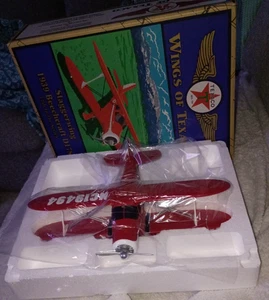 "Wings of Texaco" #12 - 1939 Beechcraft D17S "Staggerwing" - 2004 Ertl Release - Bild 1 von 8