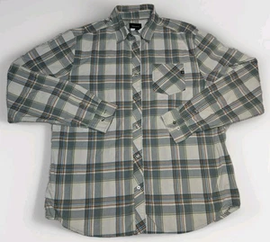 Marmot Flannel Button Down Shirt Mens XL Green Plaid Long Sleeve Outdoors Casual - Picture 1 of 5