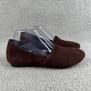 Born Damenschuhe Sebra II Leder Halbschuhe burgunderrot lila Wildleder Slipper Größe 8 - Bild 1 von 10