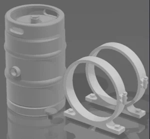 1/25 1/24 Scale Resin Hot Rod Fuel Tank - Picture 1 of 1