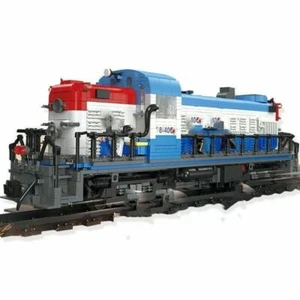 Nuovo set di blocchi da costruzione locomotiva treno giorno del giudizio mattoni fai da te modello bambini giocattolo 59006 - Foto 1 di 7