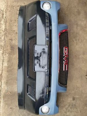 Parachoques delantero GMC con conjunto de rejilla con luz antiniebla azul OE se adapta a GMC ACADIA 2007-2012 Foto 1 de 4