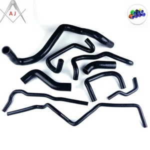 Black Silicone Radiator Coolant Hoses For Volkswagen VW Golf GTI MK4 1.8T 00-06 - Picture 1 of 10