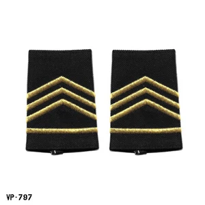 PAIR Howe Military School Cadet Staff Sergeant Soft Shoulder Marks Vanguard USA - Picture 1 of 1