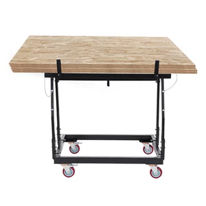 Carro trolley con panel de madera contrachapada de 1000 lb 4 ruedas giratorias carros con panel inclinable - Imagen 1 de 10