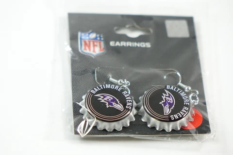 Baltimore Ravens NFL Earrings Cover