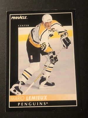 1992-93 Pinnacle Mario Lemieux #300 HOF - Image 1 of 2