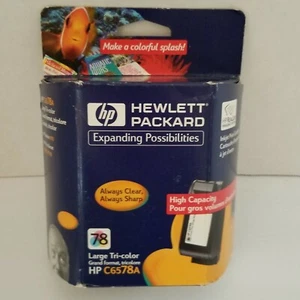 HP Ink 78 Large TriColor Inkjet Print Cartridge Grand Format  Exp 12/2001 C6578A - Picture 1 of 7