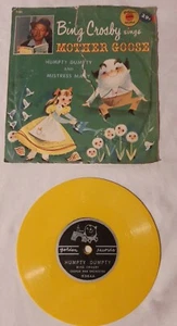 Little Golden Records~Bing Crosby Sings Mother Goose humpty dumpty mistress may - Imagen 1 de 2