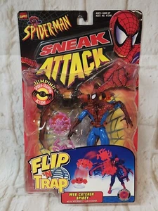 1998 Spider-Man Sneak Attack, Flip 'n Trap - Web Catcher Spidey - New - Picture 1 of 7