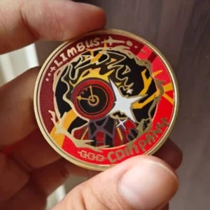 Limbus Company Zip Up Metal Prisoner Badge Commemorative Coin Anime Cosplay Gift - Picture 1 of 2