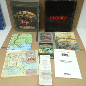 Vintage 1995 The Civil War Empire IBM PC Video Game Big Box w/ Original Receipt - Picture 1 of 15