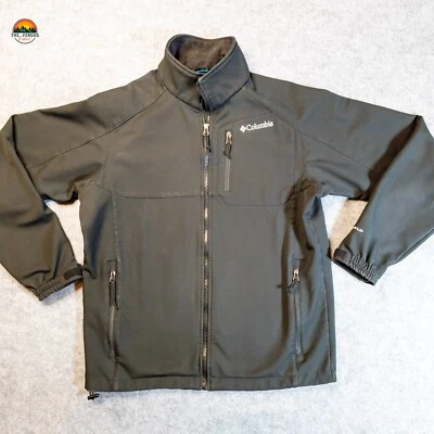 Columbia Ascender Softshell Full-Zip Jacket Black Long Sleeve Men's Medium - Image 1 of 4