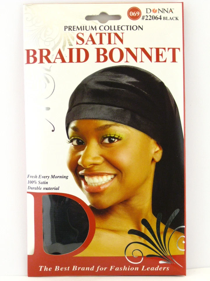 GORRO TRENZADO SATINADO COLECCIÓN DONNA PREMIUM - NEGRO (22064) Foto 1 de 1