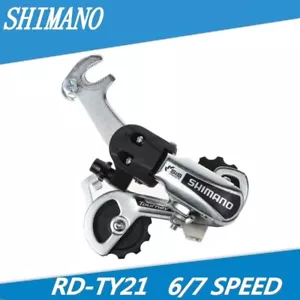 Shimano SIS Tourney RD-TY21B 6/ 7 Speed MTB Bicycle Rear Derailleur Silver New - Picture 1 of 6