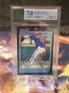 1997 Roy Halladay Bowman Autographed Rookie Card Mnt Grading 7 - Picture 1 of 3