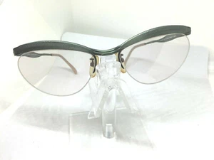 OPTICAL AFFAIRS VINTAGE CHRISTIAN ROTH NEW YORK GREEN EYEGLASS FRAMES JAPAN - Picture 1 of 11