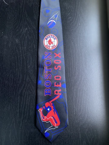 Boston Red Sox Mens Neck Tie. Boston Red Sox Collectible. 2004. Red Sox fan Cover