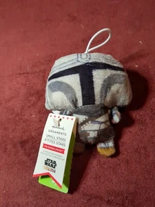 Hallmark 2022 SMALL STARS Star Wars The MANDALORIAN PLUSH ORNAMENT - NEW - Picture 1 of 4