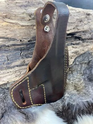 Leather Holster fits Colt 1911 Pancake style leather holster with Thumb Break - Image 1 of 4