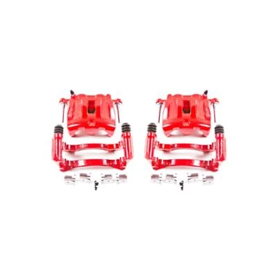 Pinzas rojas delanteras PowerStop con soportes para Jeep Grand Cherokee 99-04 - Par Foto 1 de 4