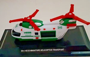 2011 Hess Miniature Helicopter Transport (Mini) No Box WORKS! See Video READ - Picture 1 of 5
